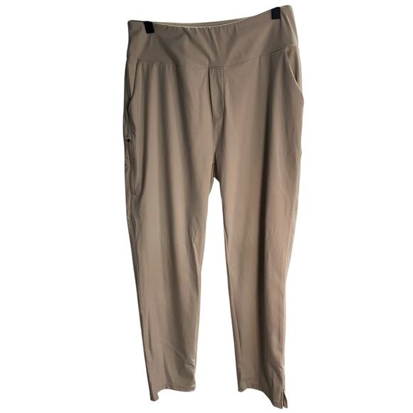 YYV Women's Golf Pants‎ Medium Stretch Beige Pockets Active Yoga Neutral - Picture 1 of 16